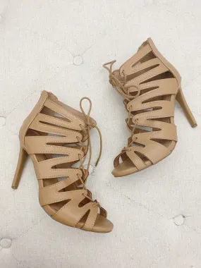 Anne Michelle Tan Heels size 6.5