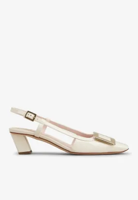 Belle Vivier 45 Slingback Pumps in Patent Leather