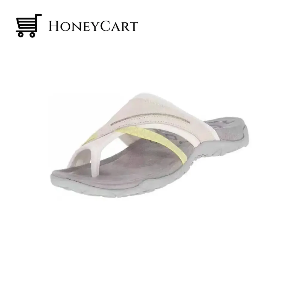 Breathable Mesh-And-Leather Sandals