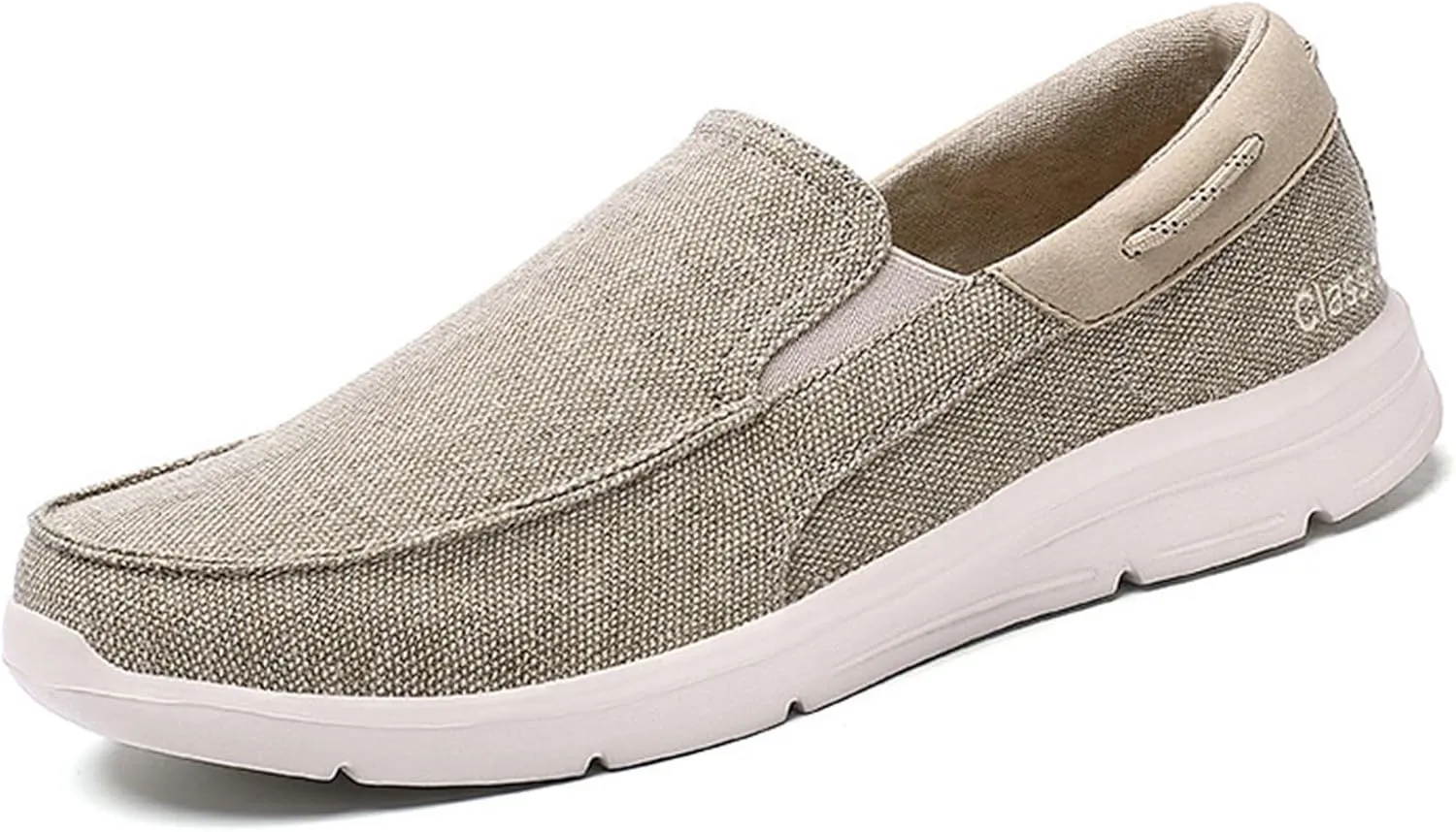 Canvas Men's Loafers & Slip-Ons,Casual Comfy Lightweight Mens Boat Shoes,Casual Breathable Mesh Deck Shoes Mens,All Weather Rubber Soles