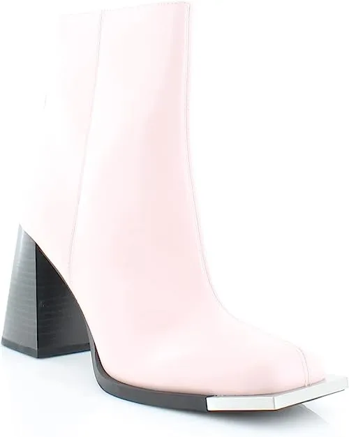 Circus by Sam Edelman Nessie Ballet Pink Square Toe Side Zipper Heel Ankle Boots