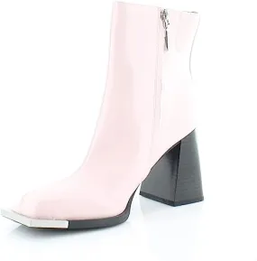 Circus by Sam Edelman Nessie Ballet Pink Square Toe Side Zipper Heel Ankle Boots