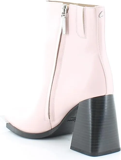 Circus by Sam Edelman Nessie Ballet Pink Square Toe Side Zipper Heel Ankle Boots