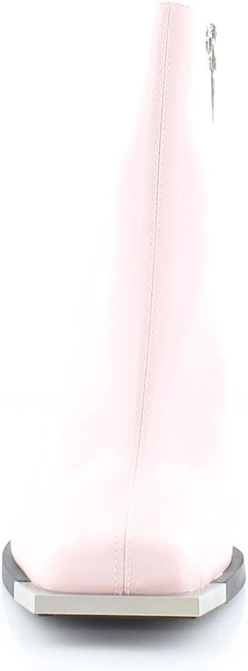 Circus by Sam Edelman Nessie Ballet Pink Square Toe Side Zipper Heel Ankle Boots