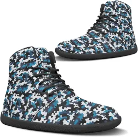 Classic Camo Unisex High top Sneakers Womens Classic High Tops Leather Shoes Wide Toe Barefoot Sneakers for Men
