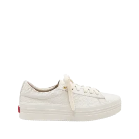 Classic cream white leather tennis shoes