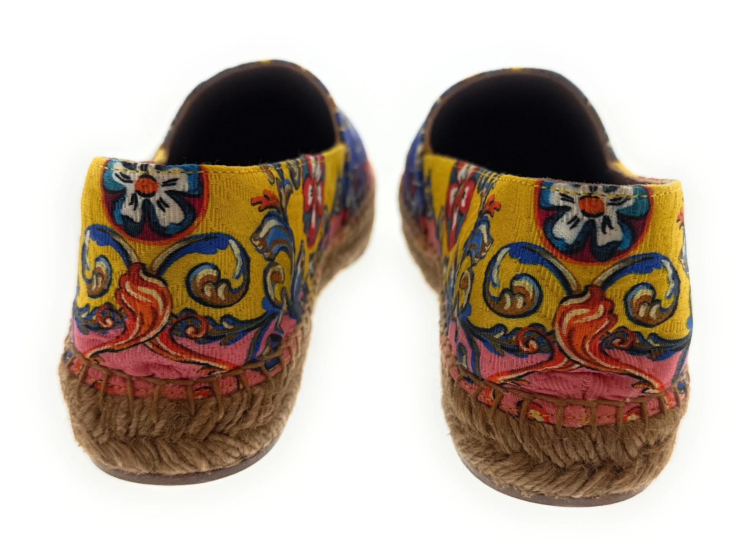 Dolce & Gabbana Multicolor Classic Tile Print Espadrilles-EU36