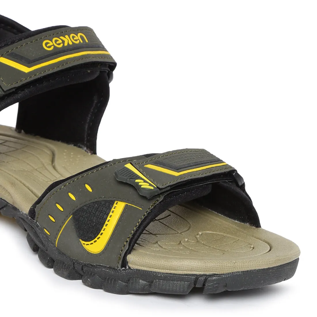 Eeken ESDGO4508S Olive Stylish Lightweight Dailywear Sports Sandals For Men