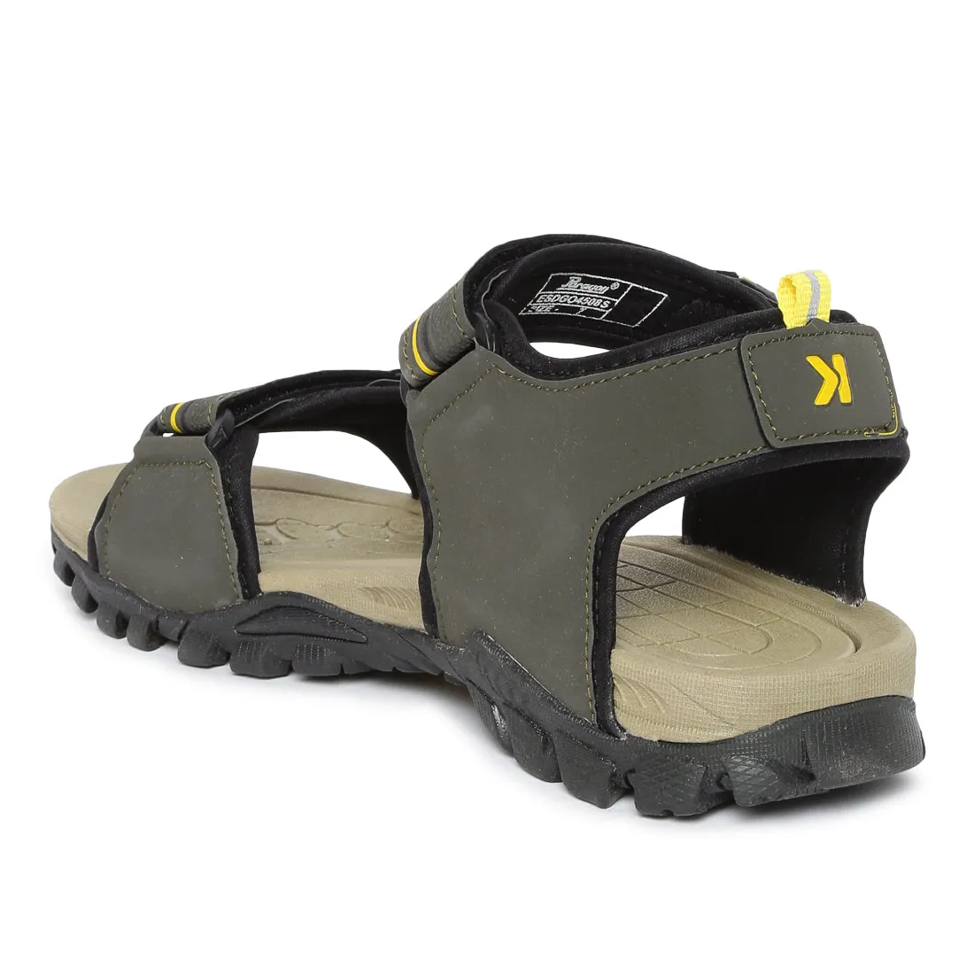 Eeken ESDGO4508S Olive Stylish Lightweight Dailywear Sports Sandals For Men