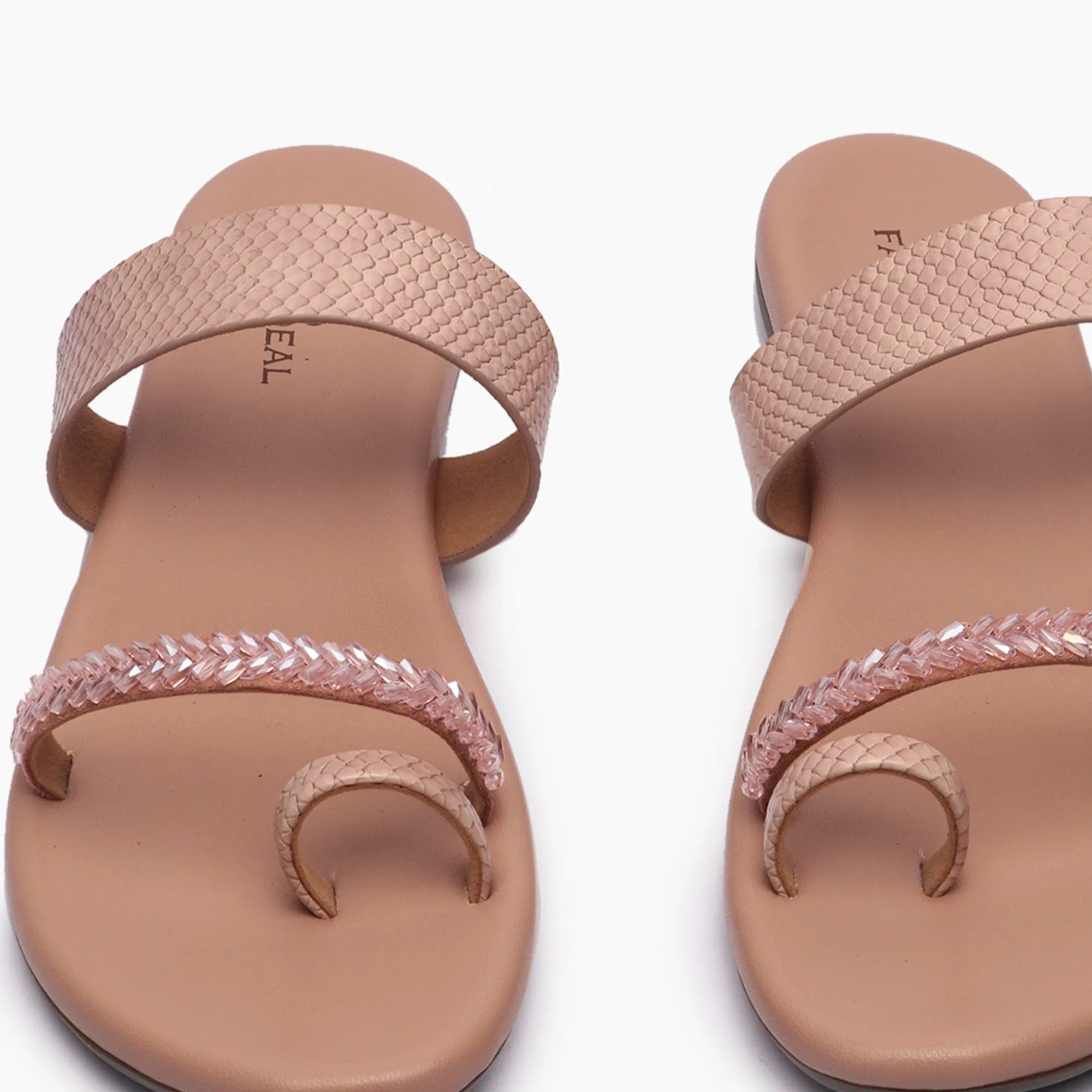 Intricate Stone Detail Flats