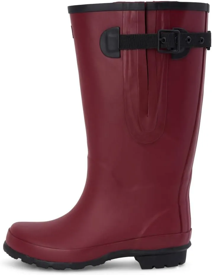 Jileon Extra Wide Calf Rain Boots - Ideal for Wide Feet, Ankles & Calves - Fit 16 to 23 Calves - Durable & Waterproof