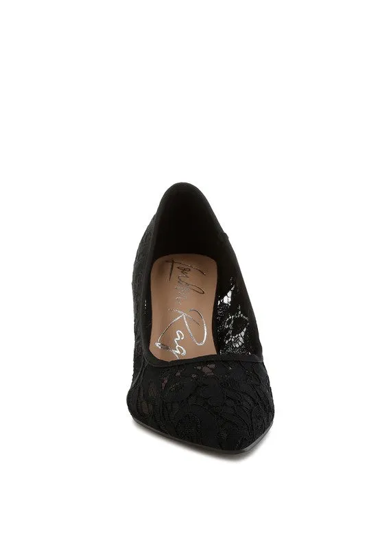 Masega Lace Pumps