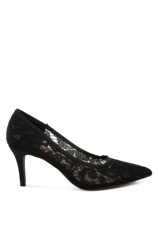 Masega Lace Pumps