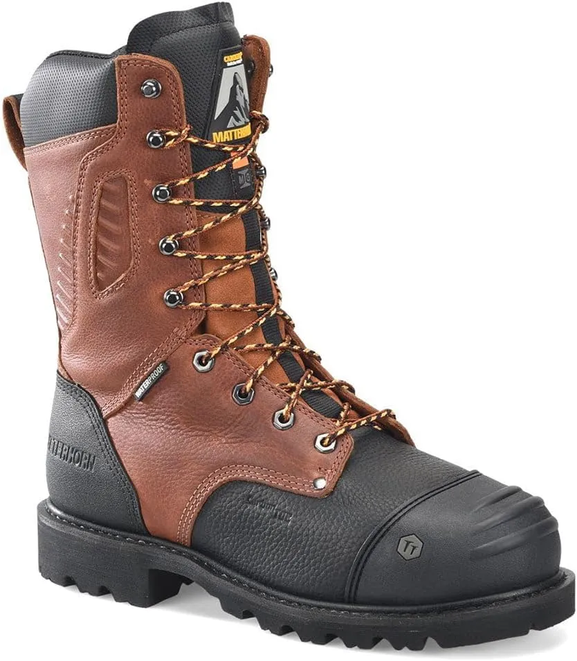 Matterhorn 10" Waterproof Carbon Comp Toe Int Metguard Men's Industrial & Construction Boots, Durable & Protective