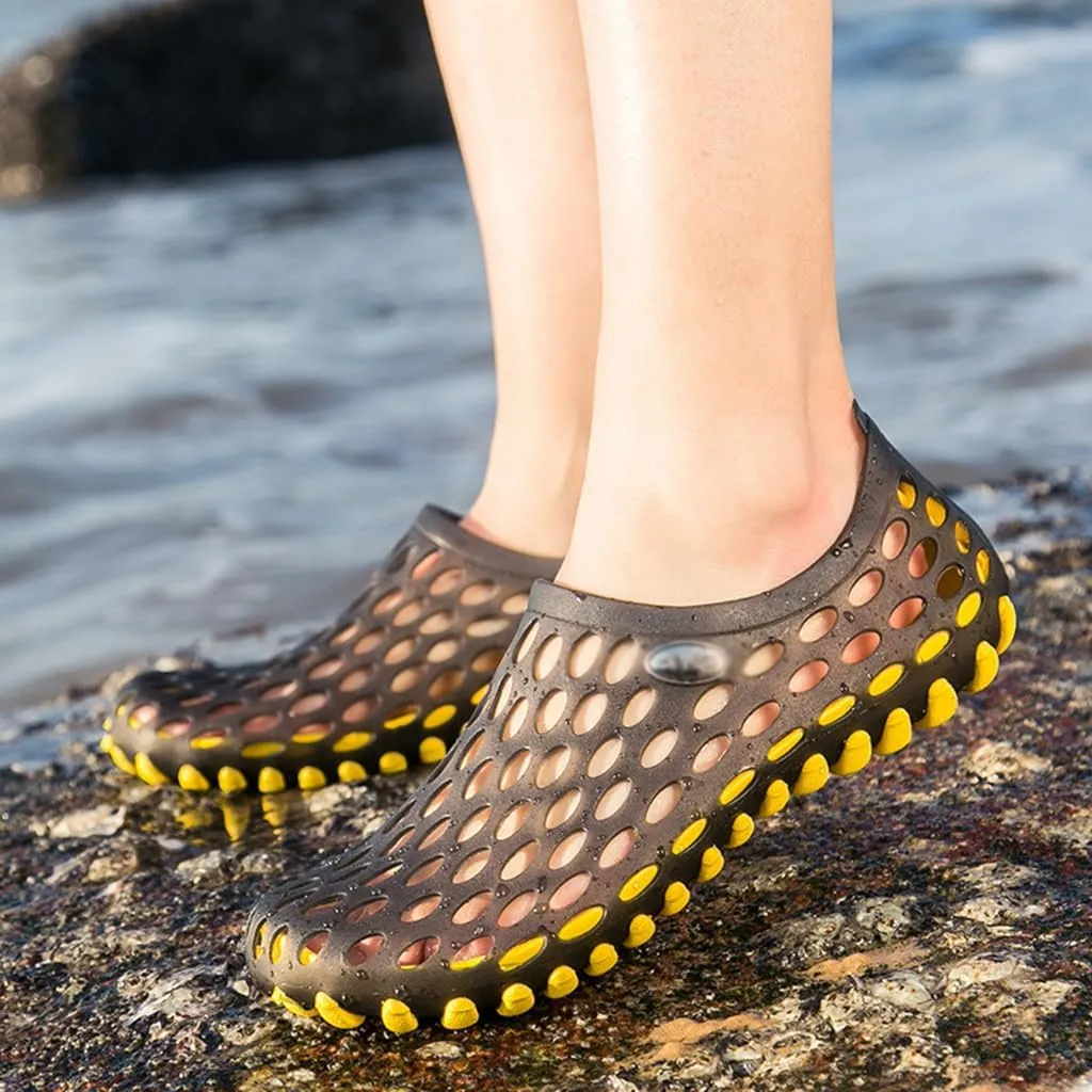 Men's beach shoes,Shower Water Shoes Breathable sandals, lightweight sandals,slip outdoor hole shoes breathable sports sandals Sandals Indoor and Outdoor