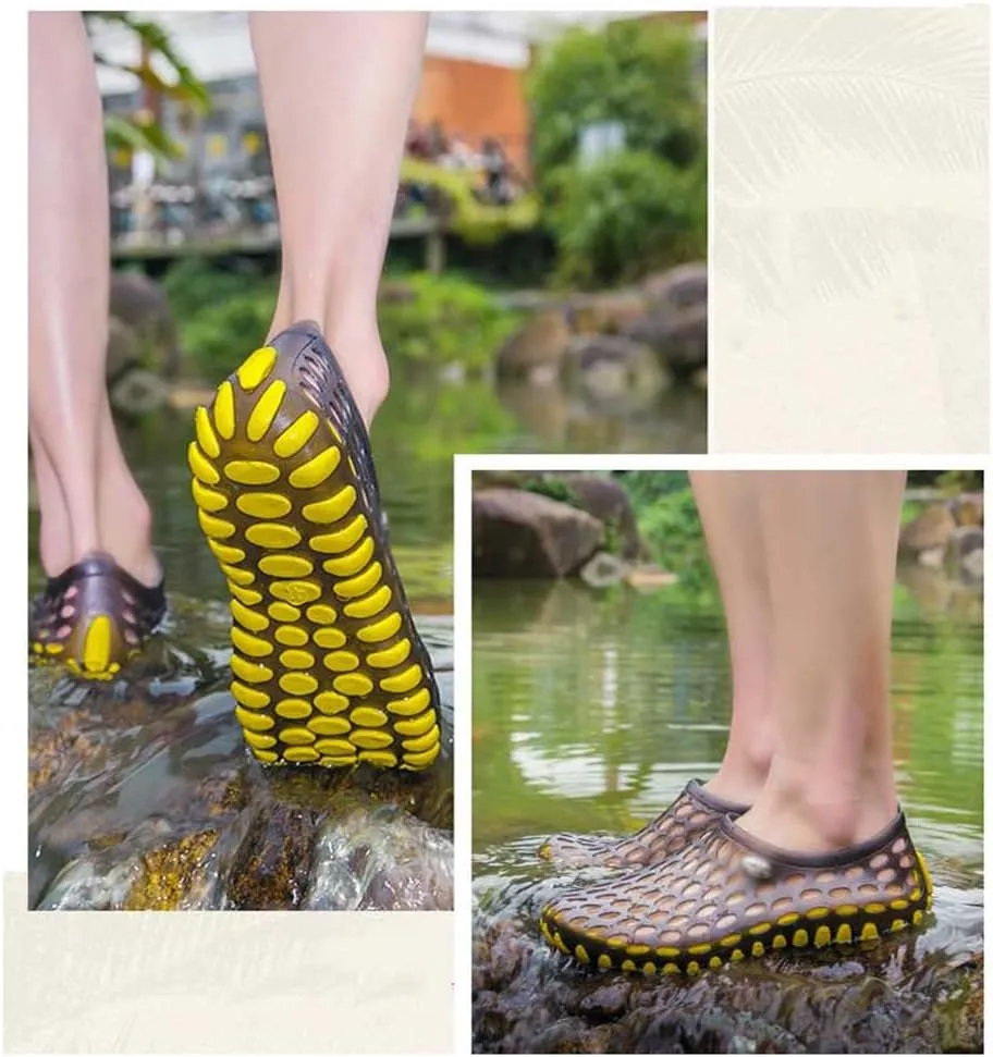 Men's beach shoes,Shower Water Shoes Breathable sandals, lightweight sandals,slip outdoor hole shoes breathable sports sandals Sandals Indoor and Outdoor