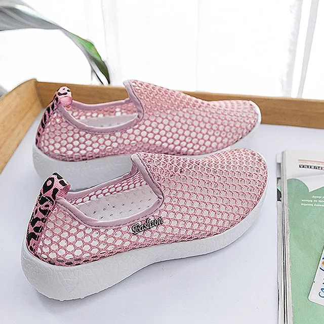 Mesh Breathable Women Shoes Fashion Sports Shoes Soft Comfortable Women Shoes