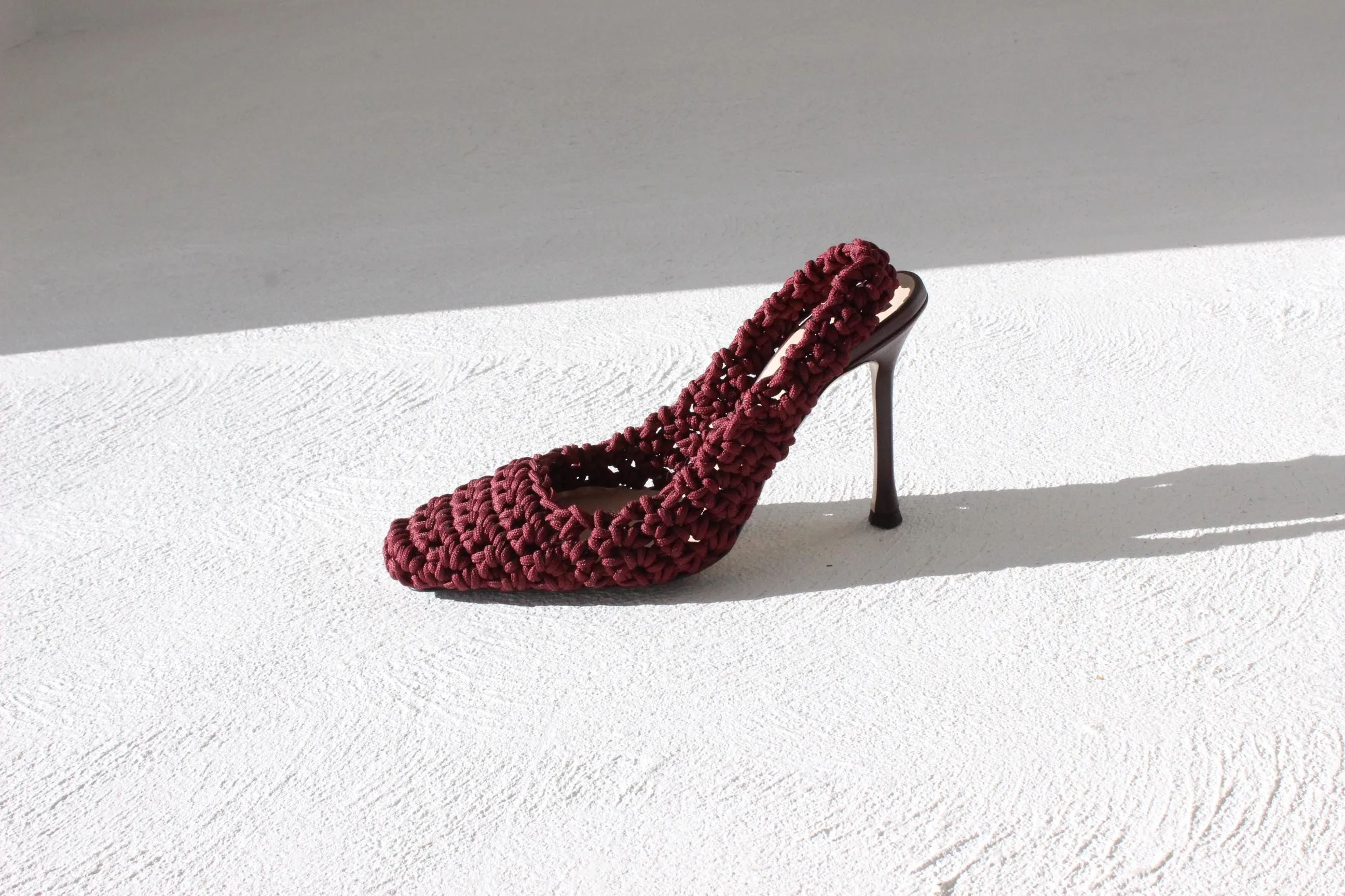 No. 21 Braided Rope Knit Slingback Luxury Designer Heels ~ Euro 40 [RRP 1200]