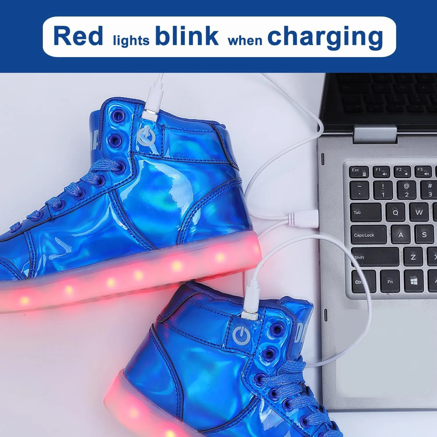 Odema V3 Aurora Unisex High Top Light Up Shoes, Sneakers with Lights for Men，Women, Led Light Shoes,USB Charging Glowing Shoes for Teens