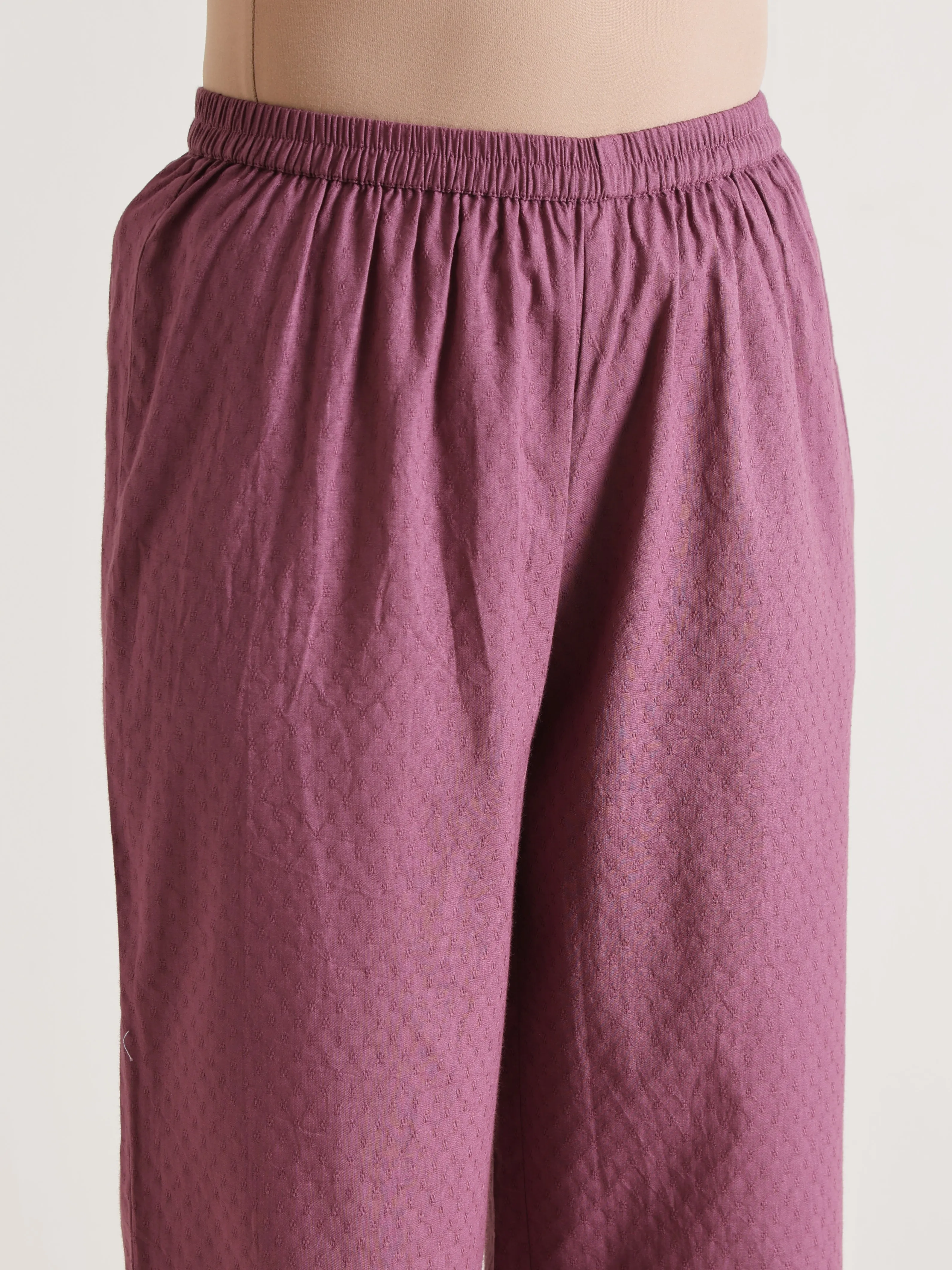 Orchid Overlap Pleat Kurta Pant Set