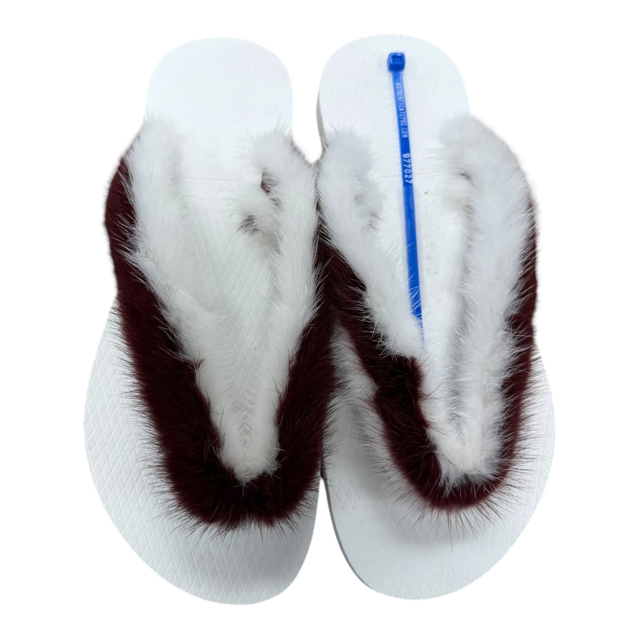 Sandals Flip Flops By Valentino In White, Size: 7.5