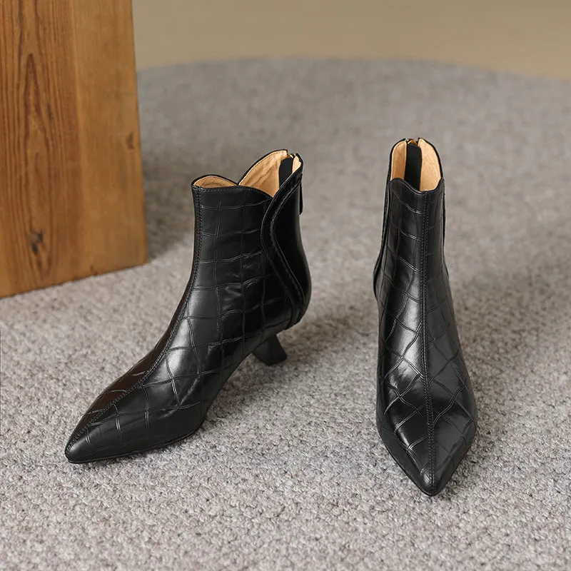 Serpatura Croc Textured Boots