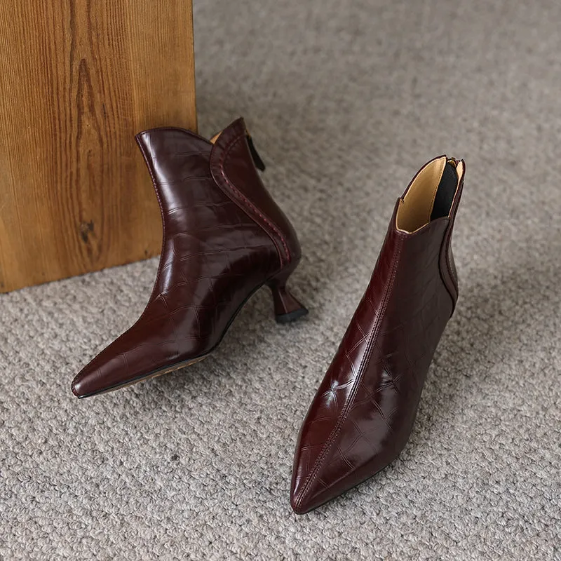 Serpatura Croc Textured Boots