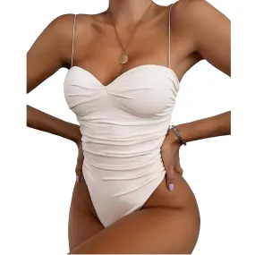 Sexy Ruched One-Piece Swimsuit