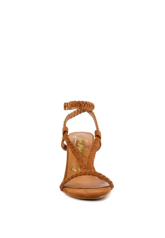 SMOOSH BRAIDED BLOCK HEEL