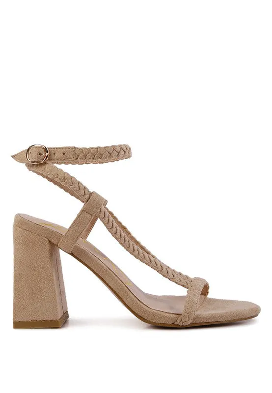 SMOOSH BRAIDED BLOCK HEEL