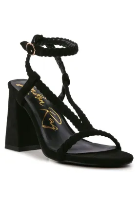 SMOOSH BRAIDED BLOCK HEEL