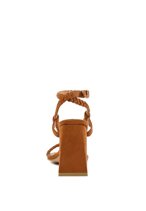 SMOOSH BRAIDED BLOCK HEEL