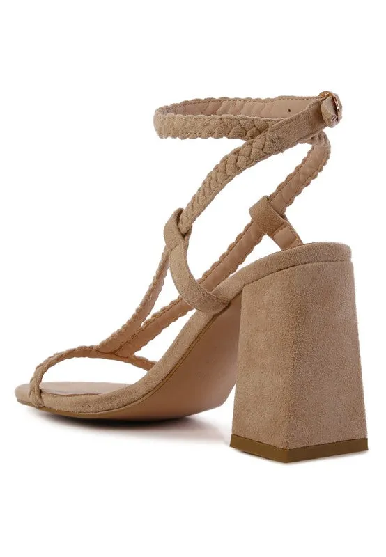 SMOOSH BRAIDED BLOCK HEEL