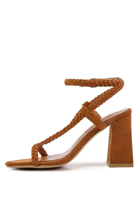 SMOOSH BRAIDED BLOCK HEEL