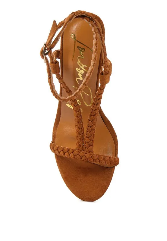 SMOOSH BRAIDED BLOCK HEEL