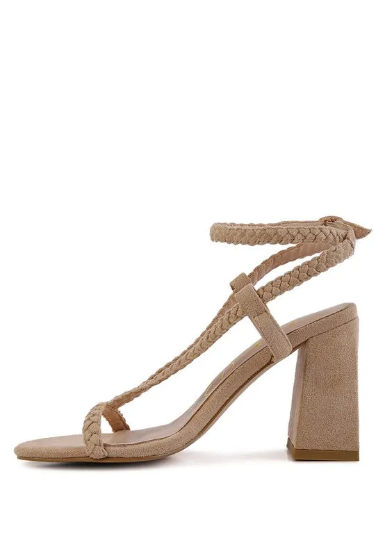 SMOOSH BRAIDED BLOCK HEEL