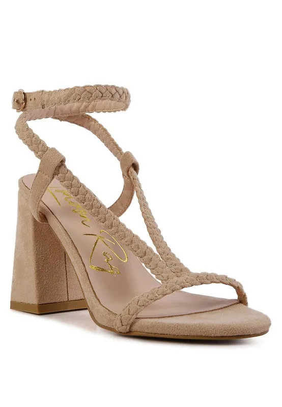 SMOOSH BRAIDED BLOCK HEEL