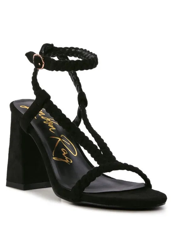 SMOOSH BRAIDED BLOCK HEEL