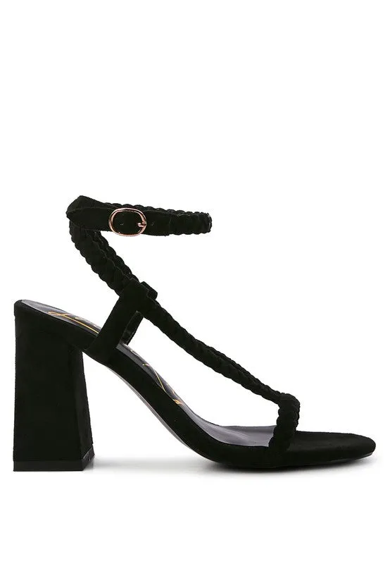 SMOOSH BRAIDED BLOCK HEEL