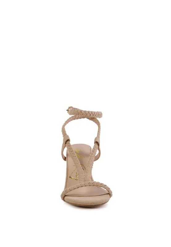 SMOOSH BRAIDED BLOCK HEEL