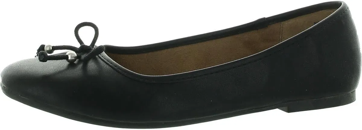 Style & Co. Womens Monaee Faux Leather Slip On Ballet Flats
