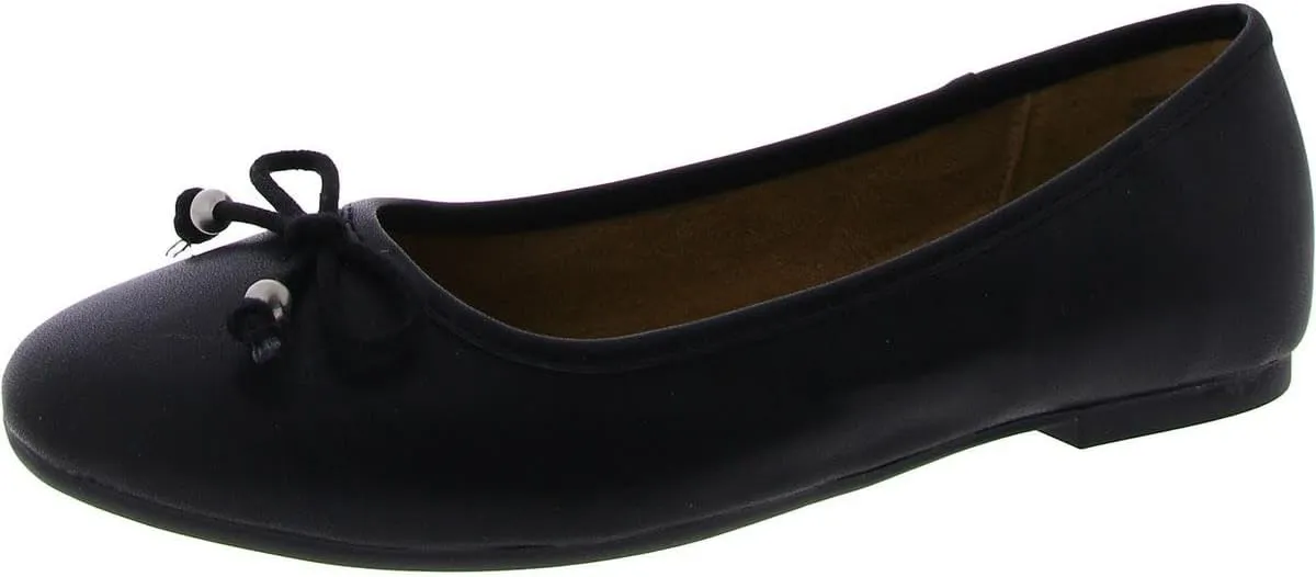 Style & Co. Womens Monaee Faux Leather Slip On Ballet Flats