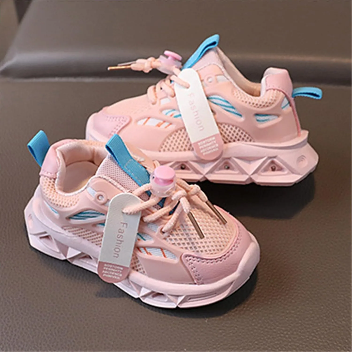 Toddler LED Light Sneakers Boys Girls Adjustable Strap Luminous Running Shoes Mesh Breathable Slip Baby Walking Shoes