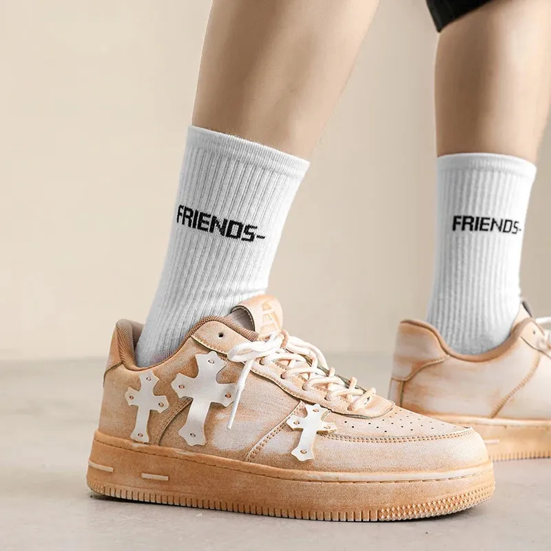 Trinity Cross Vintage Distressed Look UNSEX Sneakers