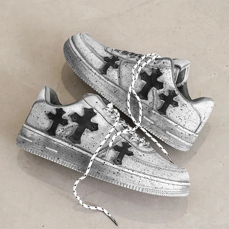 Trinity Cross Vintage Distressed Look UNSEX Sneakers