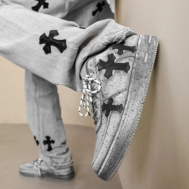 Trinity Cross Vintage Distressed Look UNSEX Sneakers