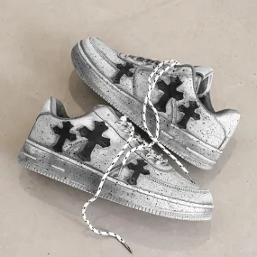 Trinity Cross Vintage Distressed Look UNSEX Sneakers
