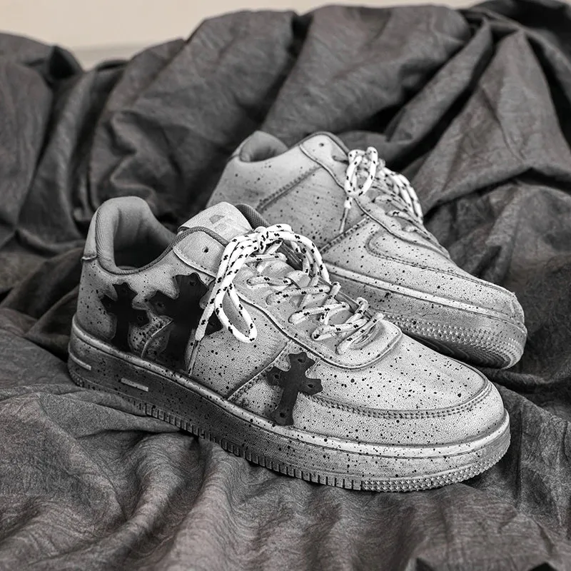 Trinity Cross Vintage Distressed Look UNSEX Sneakers