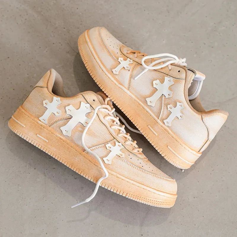 Trinity Cross Vintage Distressed Look UNSEX Sneakers