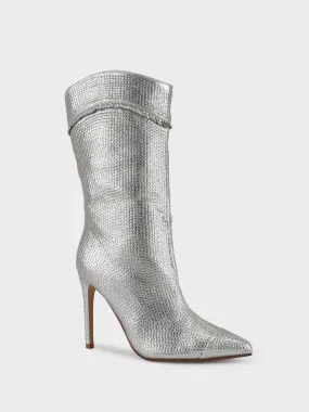 Women "GIANNI" Pointed Toe Fringe Long Boots